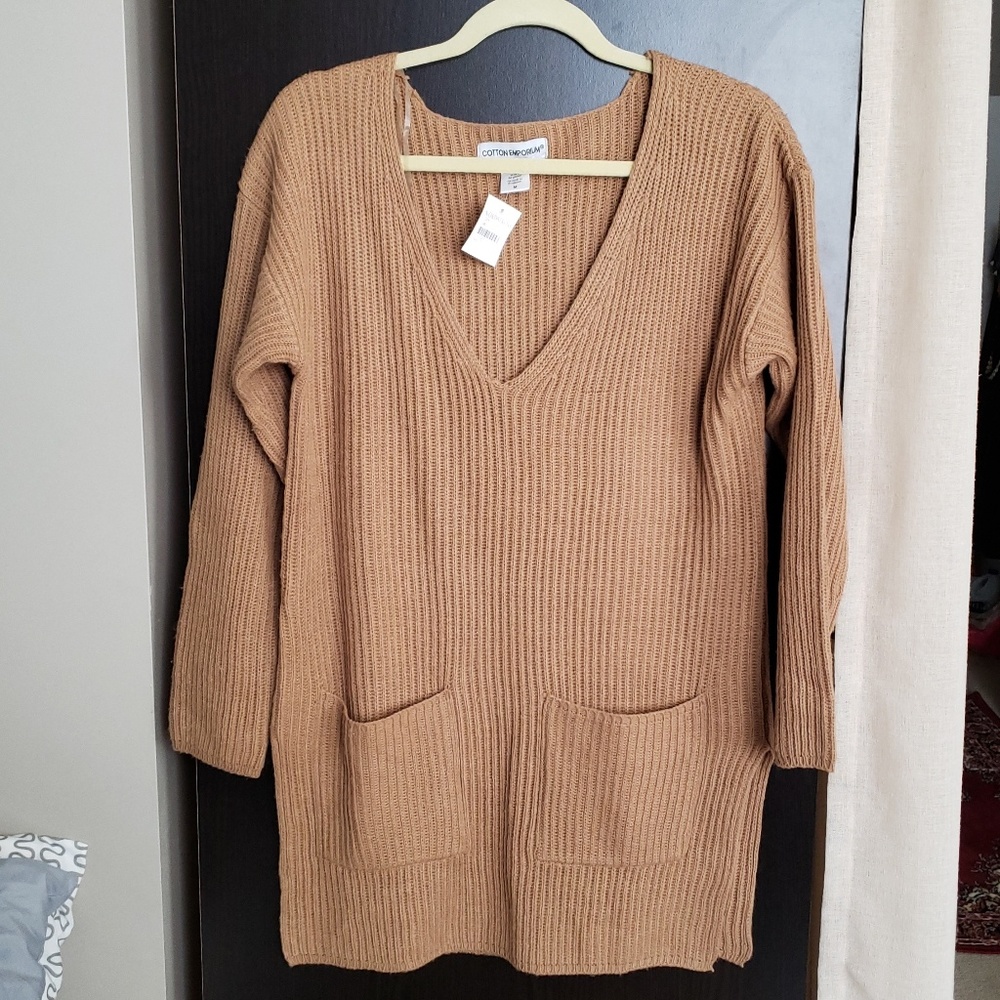 Brown knit sweater
